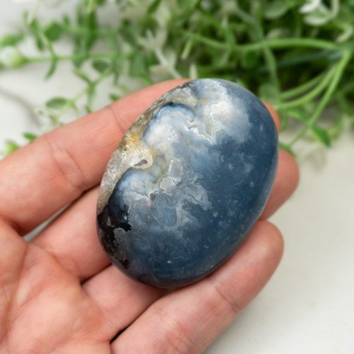Blue Pacific Agate Palmstone #16