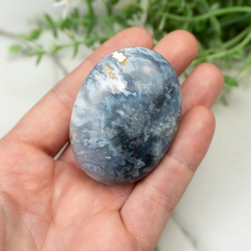 Blue Pacific Agate Palmstone #15