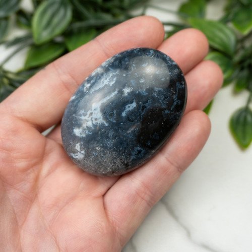 Blue Pacific Agate Palmstone #14