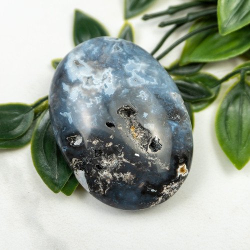 Blue Pacific Agate Palmstone #13
