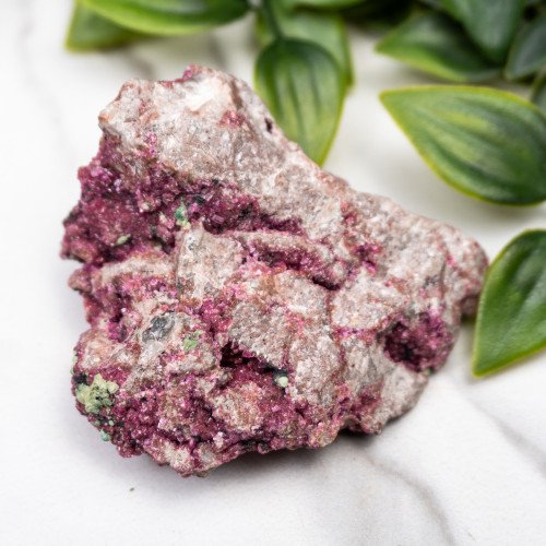 Cobaltoan Calcite with Malachite #10