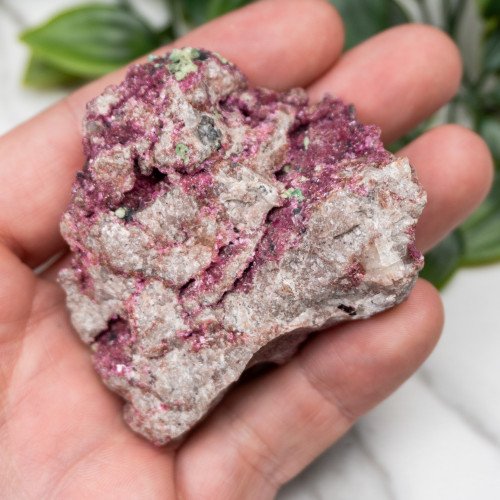 Cobaltoan Calcite with Malachite #10