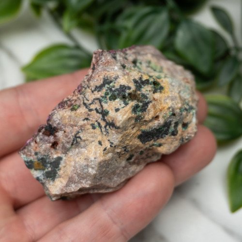 Cobaltoan Calcite with Malachite #7