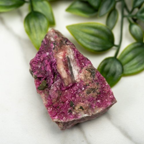 Cobaltoan Calcite with Malachite #6