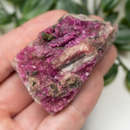 Cobaltoan Calcite with Malachite #6