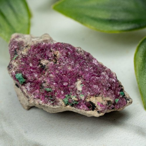 Cobaltoan Calcite with Malachite #2