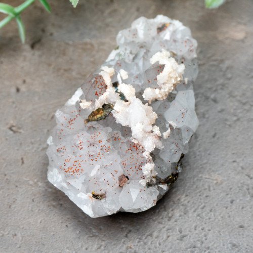 Chalcopyrite on Quartz with Hematite #4