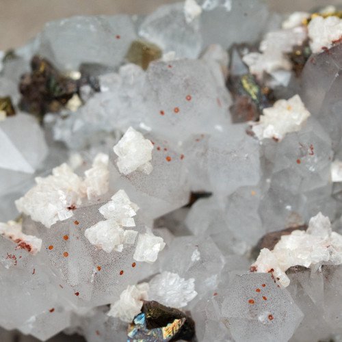 Chalcopyrite on Quartz with Hematite #3