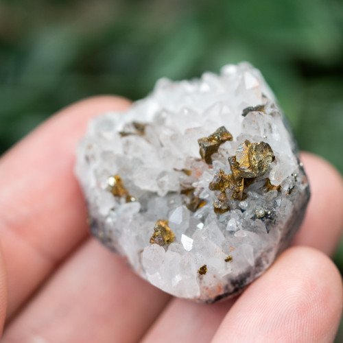 Chalcopyrite on Quartz #1