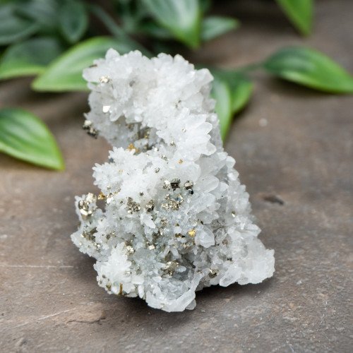 Pyrite on Druzy Quartz #2
