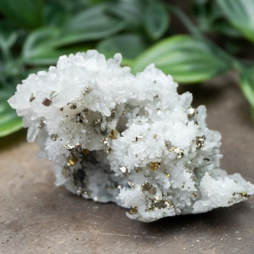 Pyrite on Druzy Quartz #2