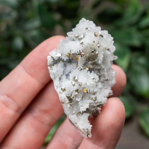 Pyrite on Druzy Quartz #2
