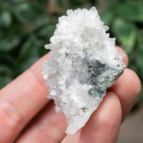 Pyrite on Druzy Quartz #2