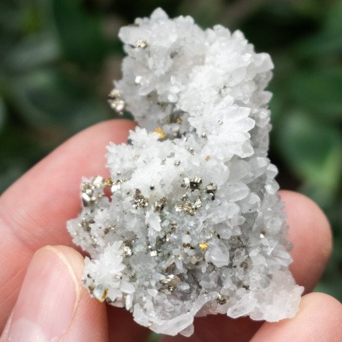 Pyrite on Druzy Quartz #2