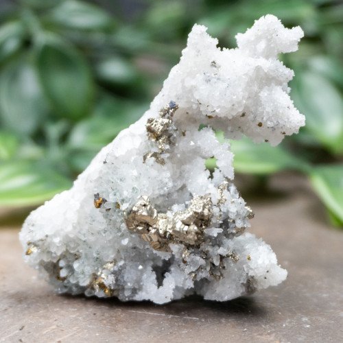Pyrite on Druzy Quartz #1
