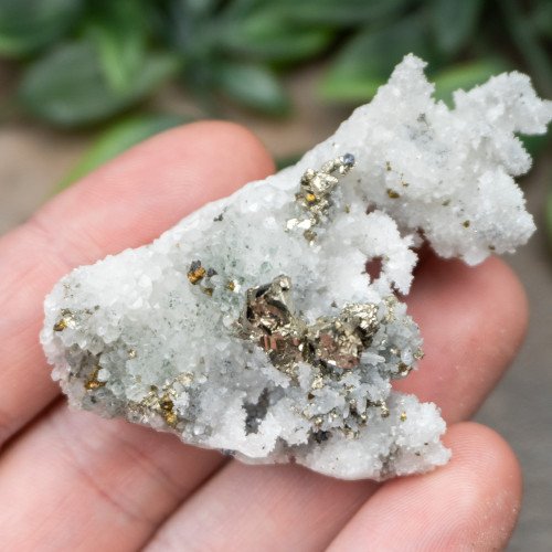 Pyrite on Druzy Quartz #1