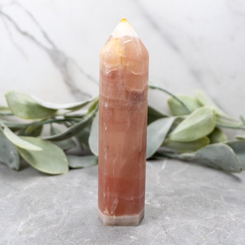 Strawberry Calcite Tower #1