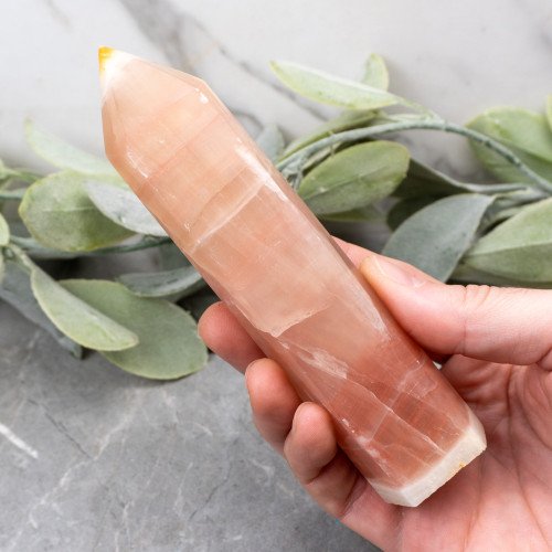 Strawberry Calcite Tower #1