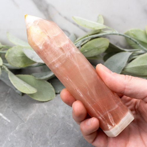 Strawberry Calcite Tower #1