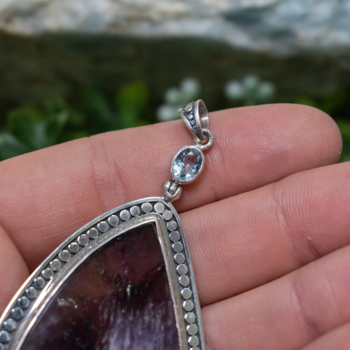 Super 7 Necklace #3 with Aquamarine