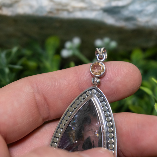 Super 7 Necklace #2 with Heliodor