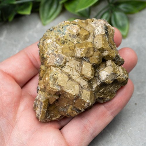 Green Garnet on Black Garnet with UV Reactive Mangano Calcite #6