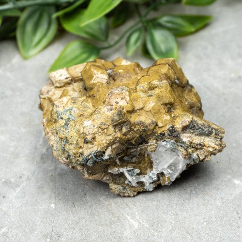Green Garnet on Black Garnet with UV Reactive Mangano Calcite #6