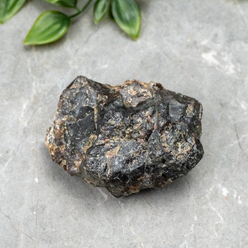Green Garnet on Black Garnet #5