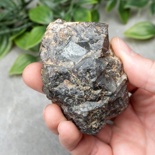 Green Garnet on Black Garnet #5