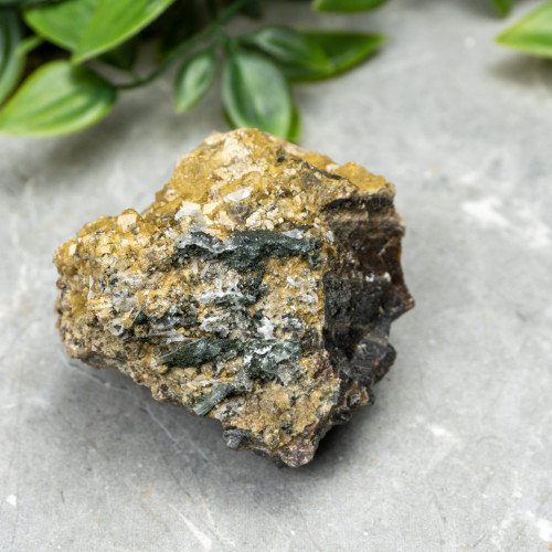 Green Garnet on Black Garnet #4