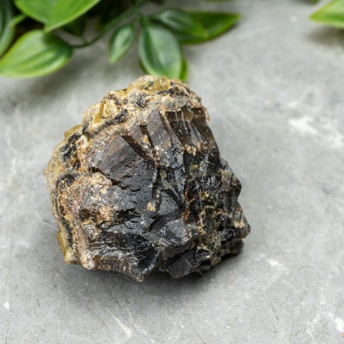 Green Garnet on Black Garnet #4