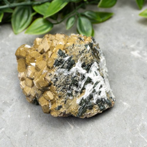 Green Garnet on Black Garnet #3