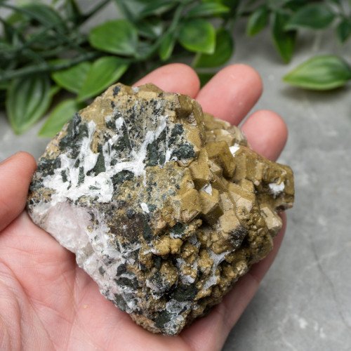 Green Garnet on Black Garnet #3