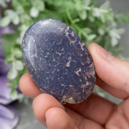 Purple Chalcedony Palmstone #10