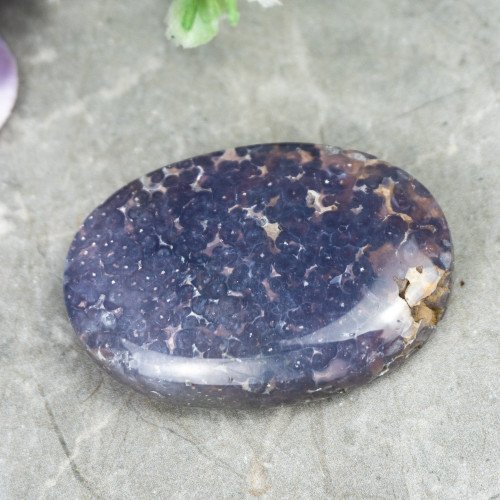 Purple Chalcedony Palmstone #10
