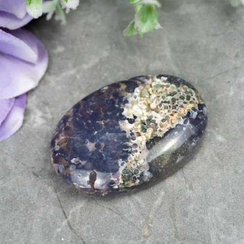 Purple Chalcedony Palmstone #10