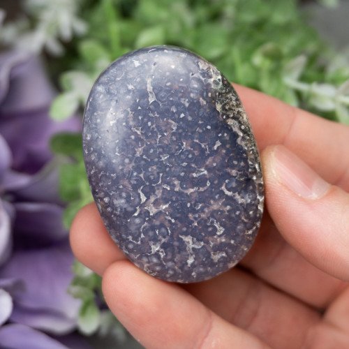 Purple Chalcedony Palmstone #9