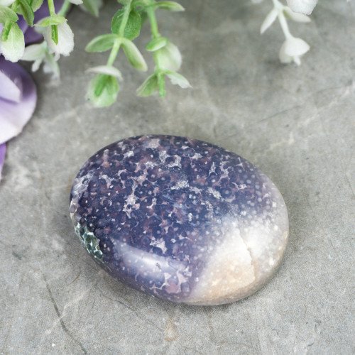 Purple Chalcedony Palmstone #8