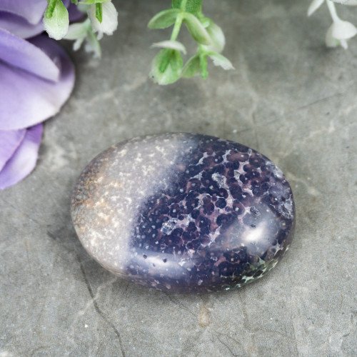 Purple Chalcedony Palmstone #8