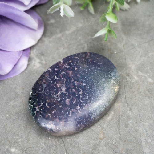 Purple Chalcedony Palmstone #6