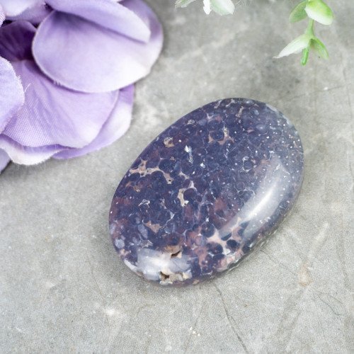 Purple Chalcedony Palmstone #5