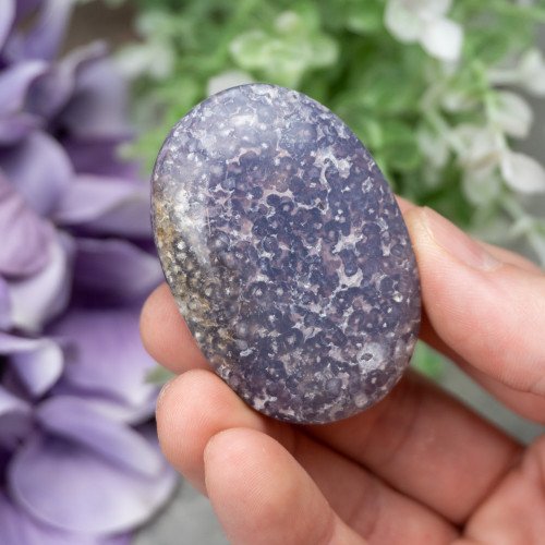 Purple Chalcedony Palmstone #4