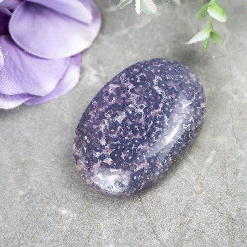 Purple Chalcedony Palmstone #4