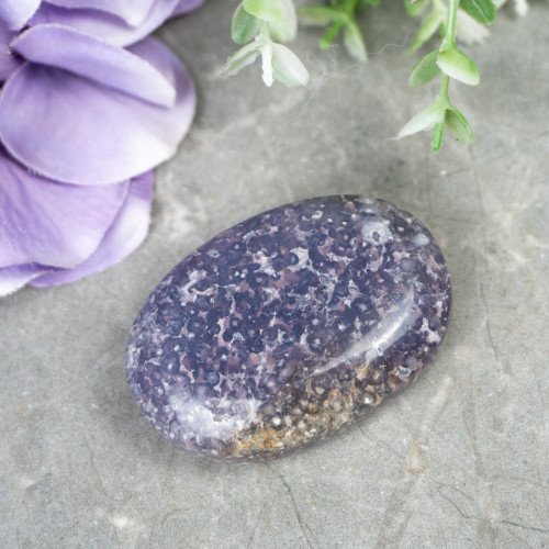 Purple Chalcedony Palmstone #4