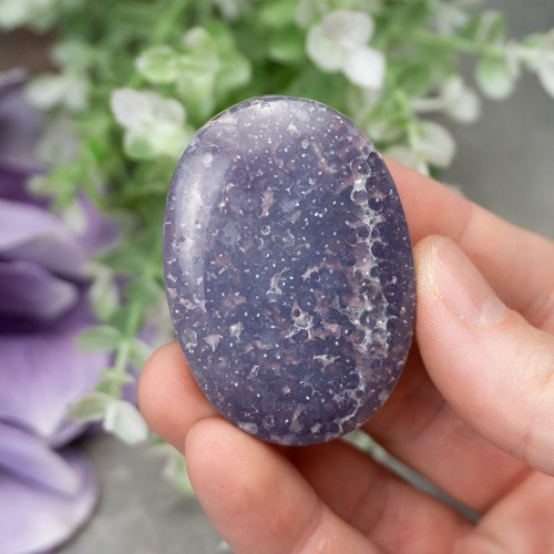 Purple Chalcedony Palmstone #3
