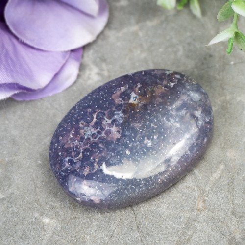 Purple Chalcedony Palmstone #3