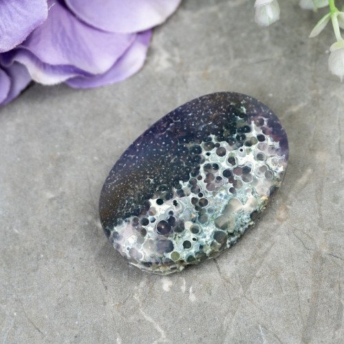 Purple Chalcedony Palmstone #2