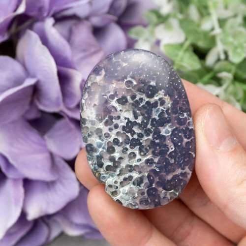 Purple Chalcedony Palmstone #2