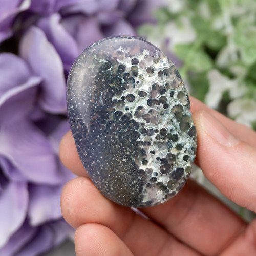 Purple Chalcedony Palmstone #2