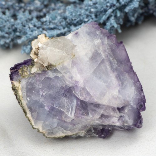 Purple Fluorite with Quartz and Epidote #1